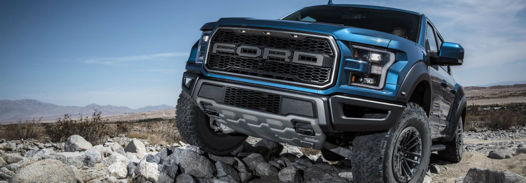 close front view of a 2019 Ford F-150 Raptor